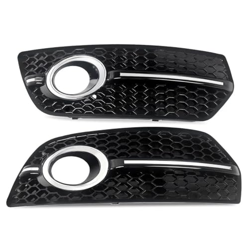 Grille de phare antibrouillard pour Q5 2009-2012 calandre nid d'abeille chromée