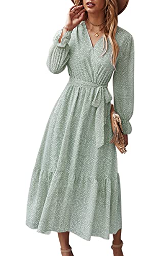 ASOMI Kleid Damen Sommer Lang - Vielseitiges Wickelkleid mit ansprechendem Design