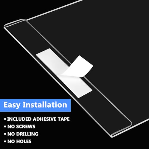 10 Pack Acrylic Sign Holder, 8.5 x 11 Wall Mount Clear Plastic Sign Holders with Double Sided Tape Menu Poster Door Document Flyer Acrylic Wall Frame for Office, Home, Store, Restaurant, No Drilling by ANISION - Image 5