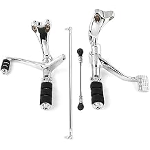 TCMT Motor Chrome Forward Controls Pegs Levers Linkages Fits For Harley Sportster 883 Iron XL883N2009 10 11 12 2013 Sportster 883 LowXL883L 2005 06 07 08 09 2010