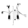TCMT Motor Chrome Forward Controls Pegs Levers Linkages Fits For Harley Sportster 1200 Low (XL1200L) 2006 07 08 09 10 2011 Sportster 1200 Nightster (XL1200N) 2007-2012