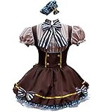 Nsoking Hanayo Koizumi Style Anime Party Dress Womens Lolita Maid Cosplay Costume (Chest: 32.5~34.5' (83~88 cm)