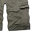 JEShifangjiusu Mens Belt Cargo Shorts with Multi Pockets Hiking Casual Short Pants All Cotton Strench Work Short (Green,32)