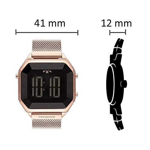 Relógio Technos Feminino Rosé Pulseira Aço Rosé
