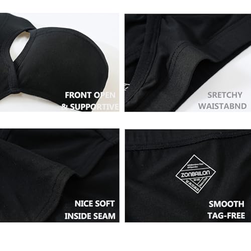 ZONBAILON Mens Underwear Viscose from Bamboo Briefs Sexy Breathable Bulge Pouch Bikini Panties4