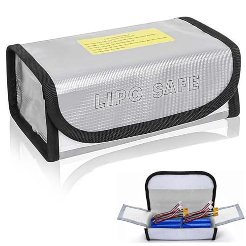 Custodia di sicurezza per batteria lipoo ignifuga a prova di esplosione custodia sicura per la ricarica colore argento 1 pezzo