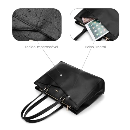 Image of LOVEVOOK Laptop Tote Bag for Women,Computer Briefcase for Work Office