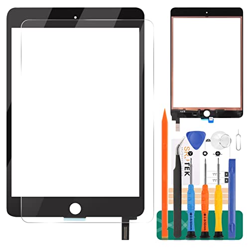 Touch Screen Replacement for iPad mini 4 Digitizer Replacement for iPad mini 4 A1538 A1550 Touch Screen Digitizer Sensor Repair Kit Black (Without LCD Screen)