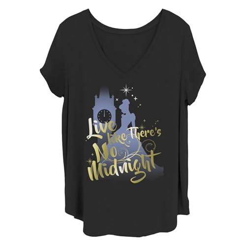 T-shirt Disney No Midnight femme vêtement mode coupe ajustée