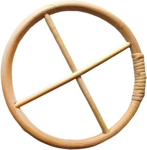 Brown Wind Chime Circles,DIY Wind Chimes,Circles of Wind Chime or Frames, Long Lasting House Garden Wind Parts Transparent Top ,Round Patio, Lawn and Garden