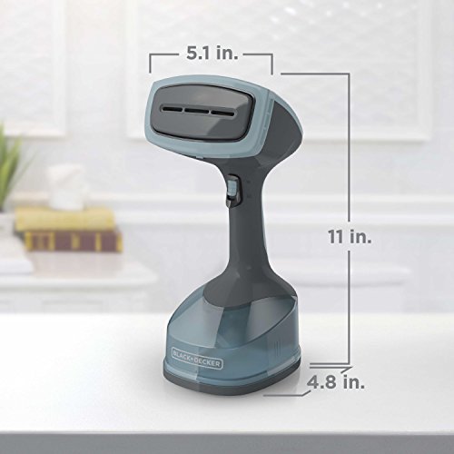 Black+Decker Advanced Handheld Garment / Fabric Steamer With 3 Attachments, Gray/Blue, Hgs200 #TOP6
