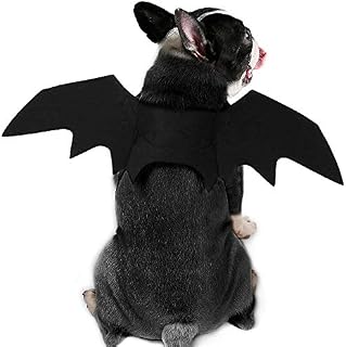 NA Cat Bat Wings Pet Cosplay Bat Wings Pet Halloween Costume Halloween Bat Wings for Puppy Dogs or Cats for Halloween Christmas Parties (Black)