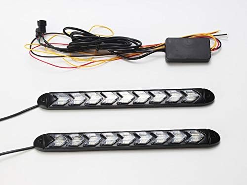 Spedy 2x Waterproof Car led Switchback LED Daylight Headlight Eye DRL Lamp Dynamic Sequential Brake Turn Signal Daytime Running Light Tidytns_154