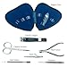 Professional 6-Piece Manicure Instruments Kit – Made with German Quality heavy-duty stainless steel, and rust-free. Grooming gift set for Men & Women