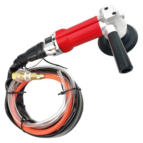 Pulidores de piedra de aire, amoladoras de agua neumáticas de 4 pulgadas, lijadora húmeda accionada por aire con escape trasero, 5500 Rpm for granito, mármol y hormigón Para pulir mármol, granito y pi