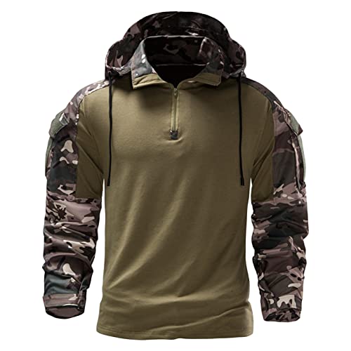 Hoodie militaire homme avec capuche pour contrer le vent et le froid