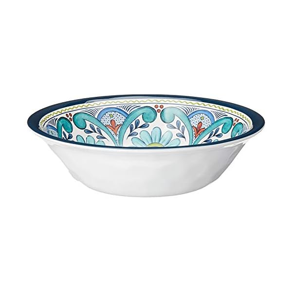 Certified international talavera melamine 12 piece dinnerware set service for 4 multicolored  urban country home decor