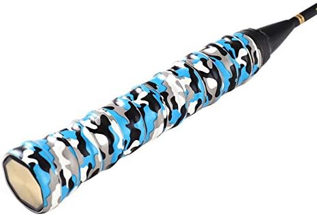 ruiycltd Multicolor Camouflage Anti-Slip Tennis Badminton Squash Ball Racket Handle Cover Strip Racket Overgrips for Anti-Slip Camouflage Blue