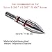 maifield Stainless Steel Archery Field Points, Easy Pull Various OD for 85/100/125/150/175/200/225/250/275/300 Grains,Screw in Archery Field Tips (5/16