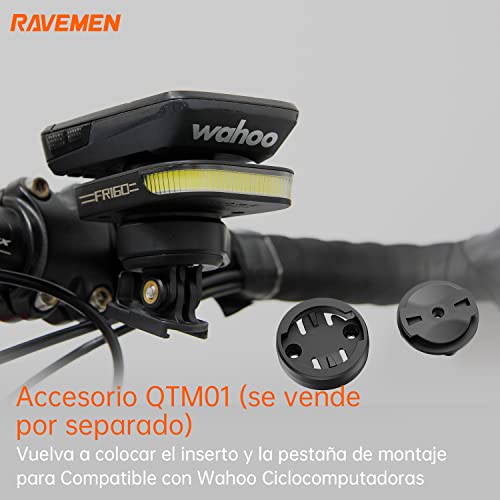 RAVEMEN FR160 Compatible con Garmin Ciclocomputadores,6 Modos Luces de Circulación Diurna con luz Intermitente de Advertencia,Tipo-C IPX6 a Prueba de Agua(Protegido por Patente) - imagen 4
