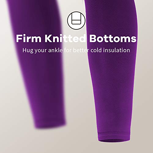 Image of MANCYFIT Thermal Leggings for Women Fleece Lined Pants Long Underwear Bottoms