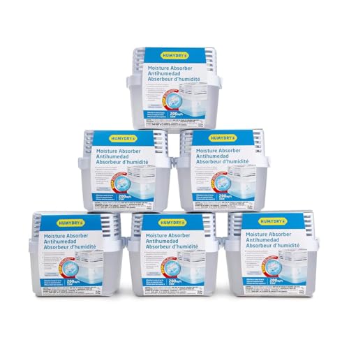 HUMYDRY Pack of 6 Dehumidifiers with Refills