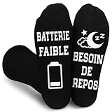 Obidodi Chaussettes Humour Homme 43-46, Idee Cadeau Homme Anniversaire Original Utile Chausettes Drôle, Noël Fête des Pères pour Papa Grand Pere Mari