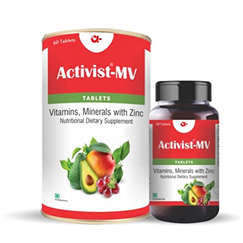 Activist MV Multivitamin For Men & Women With Probiotics Vitamin C, E, Zinc, Biotin, For Healthy Hair, Skin & Nails. Immunity Booster – 60 Tablets Activist MV Multivitamin For Men & Women With Probiotics Vitamin C, E, Zinc, Biotin, For Healthy Hair, Skin & Nails. Immunity Booster – 60 Tablets