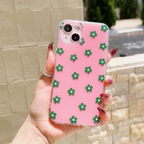 Coque rigide iPhone 13 anti rayure mince fleur marguerite