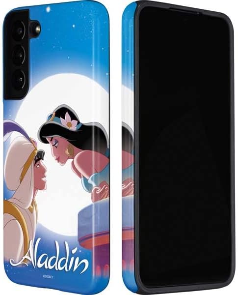 Skinit Pro Phone Case Compatible with Galaxy S22 Plus - Officially Licensed Disney Aladdin and Princess Jasmine Kiss Design