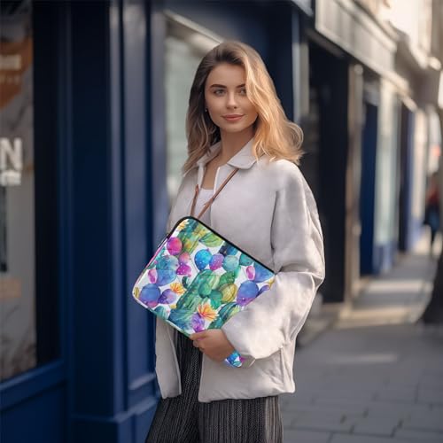 Funda para portátil 13-14 pulgadas impermeable con diseño cactus miniatura 7