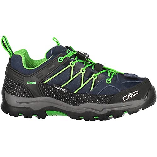 CMP - CMP Rigel Chaussures basses de trekking et de randonnée pour garçon, Bleu Vert B Blue Gecko, 30 EU