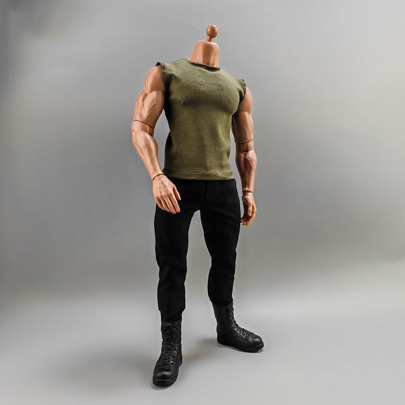 Débardeur sans manches à échelle 1/6 coupe large épaules dénudées haut muscle