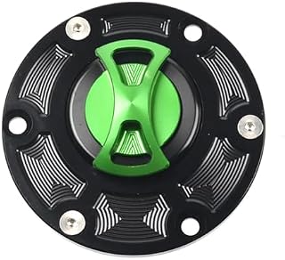 Motorcycle CNC Fuel Tank Cap Cover for Moto Guzzi Rocket III for Moto Guzzi All Style for Moto Guzzi Cagiva All Years Motorcycle Fuel Tank Cap Lock(Green)