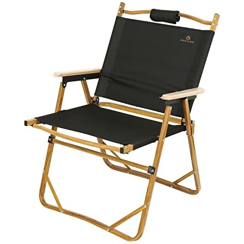 ROCK CLOUD Portable Folding Camping Chair Low Beach Chairs for Camp Lawn Hiking Sports Hunting Cover