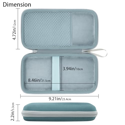 co2CREA Carrying Case for Texas Instruments TI-84 Plus CE Python Enhanced/TI-84/TI-Nspire CX II CAS/TI-Nspire CX II/TI-83 Plus/TI-89 Titanium/TI-85/TI-86 Color Graphing Calculator, Fractal Frost Case - Thumbnail 6