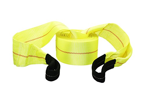 ABN Tow Winch Rope with Loops – Offroad Vehicle Recovery Strap – 30
