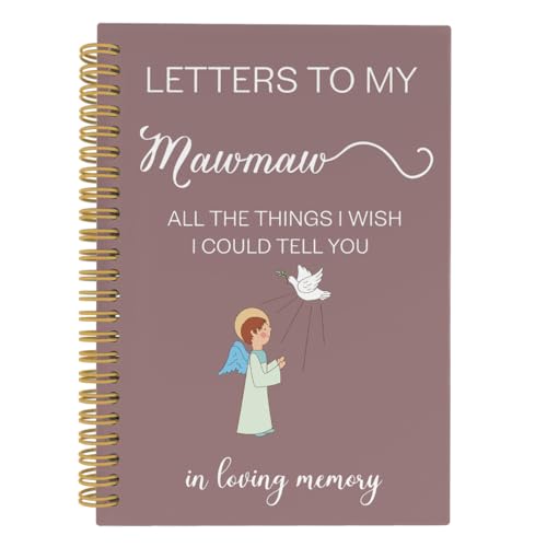 Journal de deuil pour femme Letters to My Mawmaw face au manque d'une grand-mère