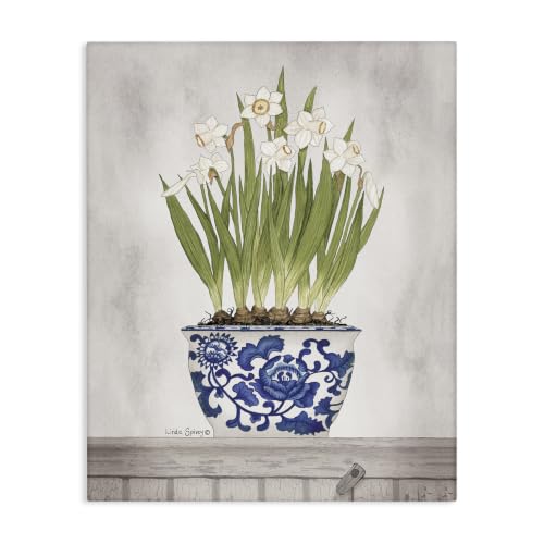 Stupell Industries 'Traditional Daffodil Flowers Porcelain'| Canvas Art