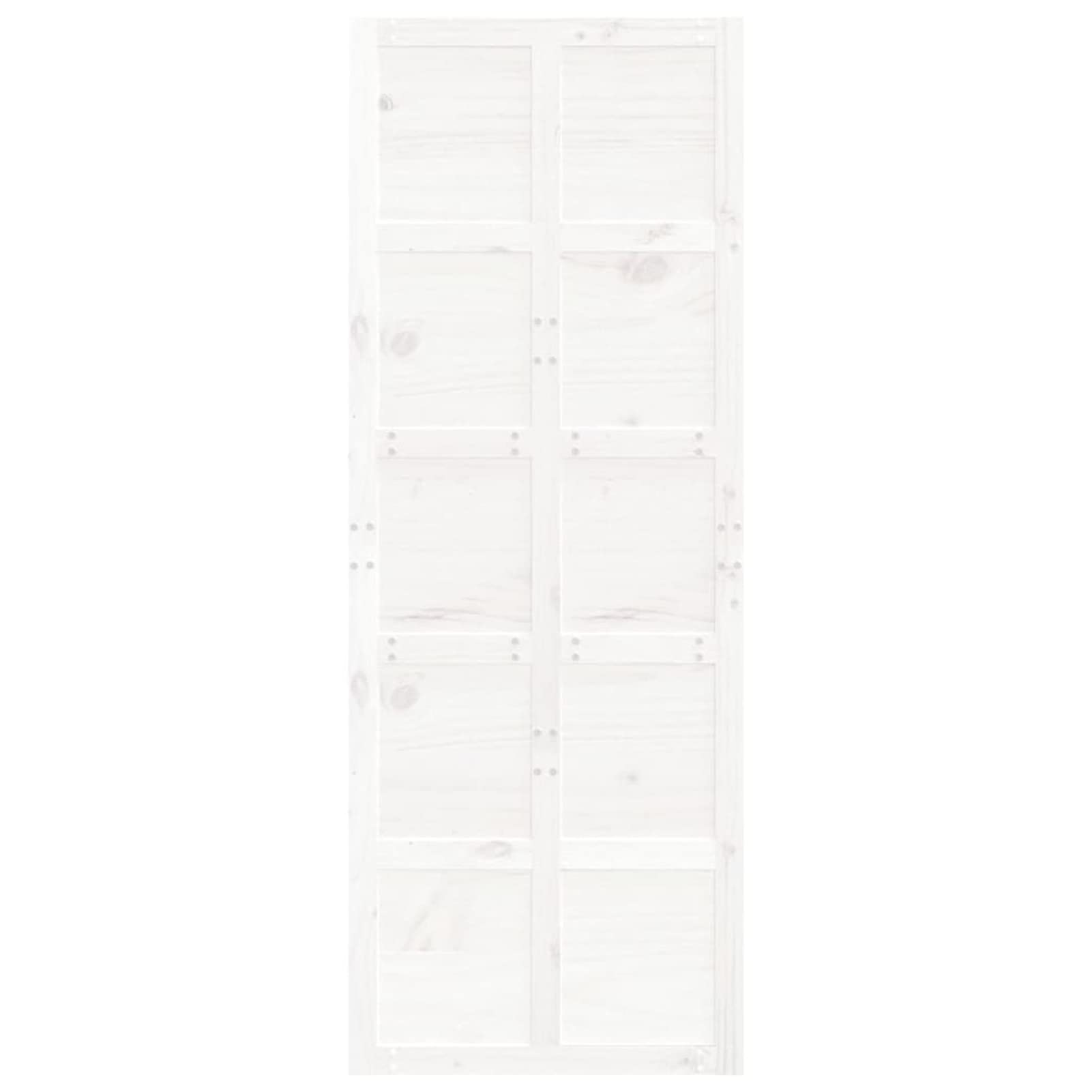 Tidyard Porta del Granaio,Porta Scorrevole in Legno,Porta Scorrevole Interna Bianca 80x1,8x214 cm in Legno Massello di Pino