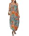 WIHOLL Dresses for Women 2026 Vacation Casual Maxi Hawaiian Dress V Neck Cruise Outfits for Women Floral L