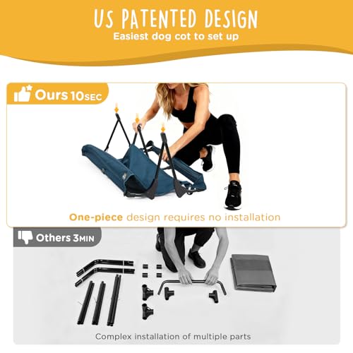 CANINE CANYON Folding Raised Dog Cot Review product image