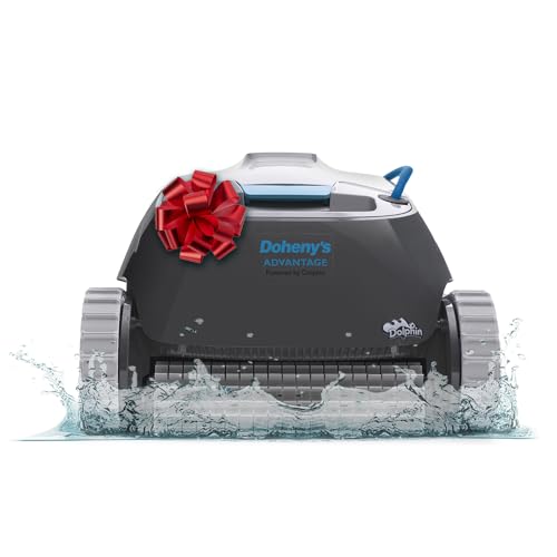 Dolphin Advantage Automatic Robotic Pool Vacuum Cleaner, Wall Climbing, Active Scrubber Brush, Ideal for In-Ground Pool Types up to 33 FT in Length