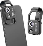 200X Cell Phone Microscope Accessory with Lens, Portable Mini Digital Microscope with LED Light/Universal Clip