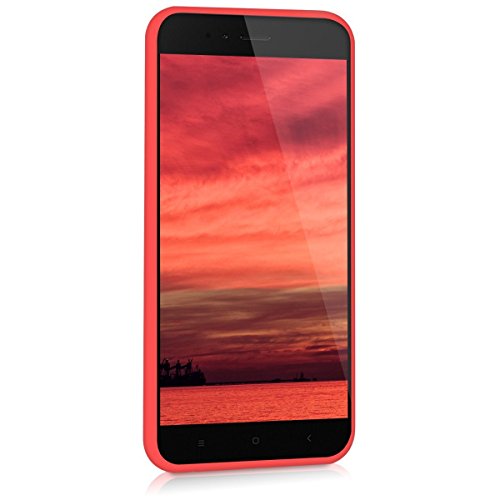 Kit Capa Capinha Ultra Fina Fosca Xiaomi Redmi Mi A1 5x + Película de Gel - Vermelho