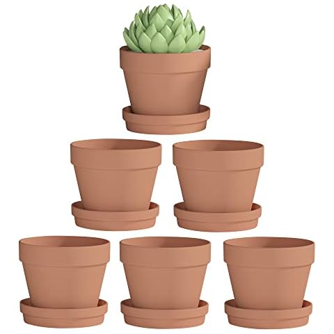 Fcacti 6 Inch Clay Pot Set Cover