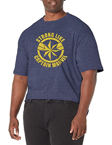 T-shirt Marvel Captain bleu marine chine XL grande taille homme