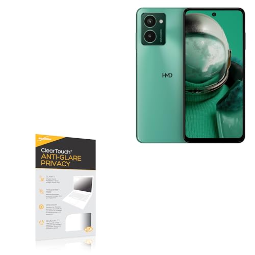 BoxWave Screen Protector Compatible with HMD Pulse Pro - ClearTouch Anti-Glare Privacy (2-Pack), Privacy Screen Protector Flexible Film Anti-Glare