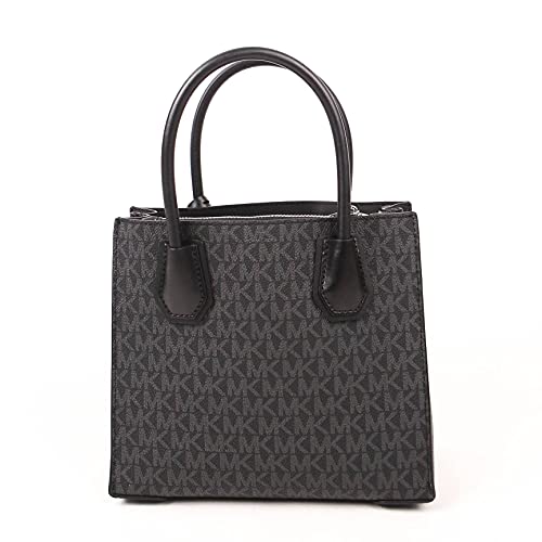 Michael Kors Mercer Medium Messenger Crossbody Satchel Bag Black Signature #TOP1