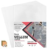 Vellum Paper 8.5 x 11 Translucent Printable - Pack of 50 - Tracing Paper for Drawing 100 GSM Printab